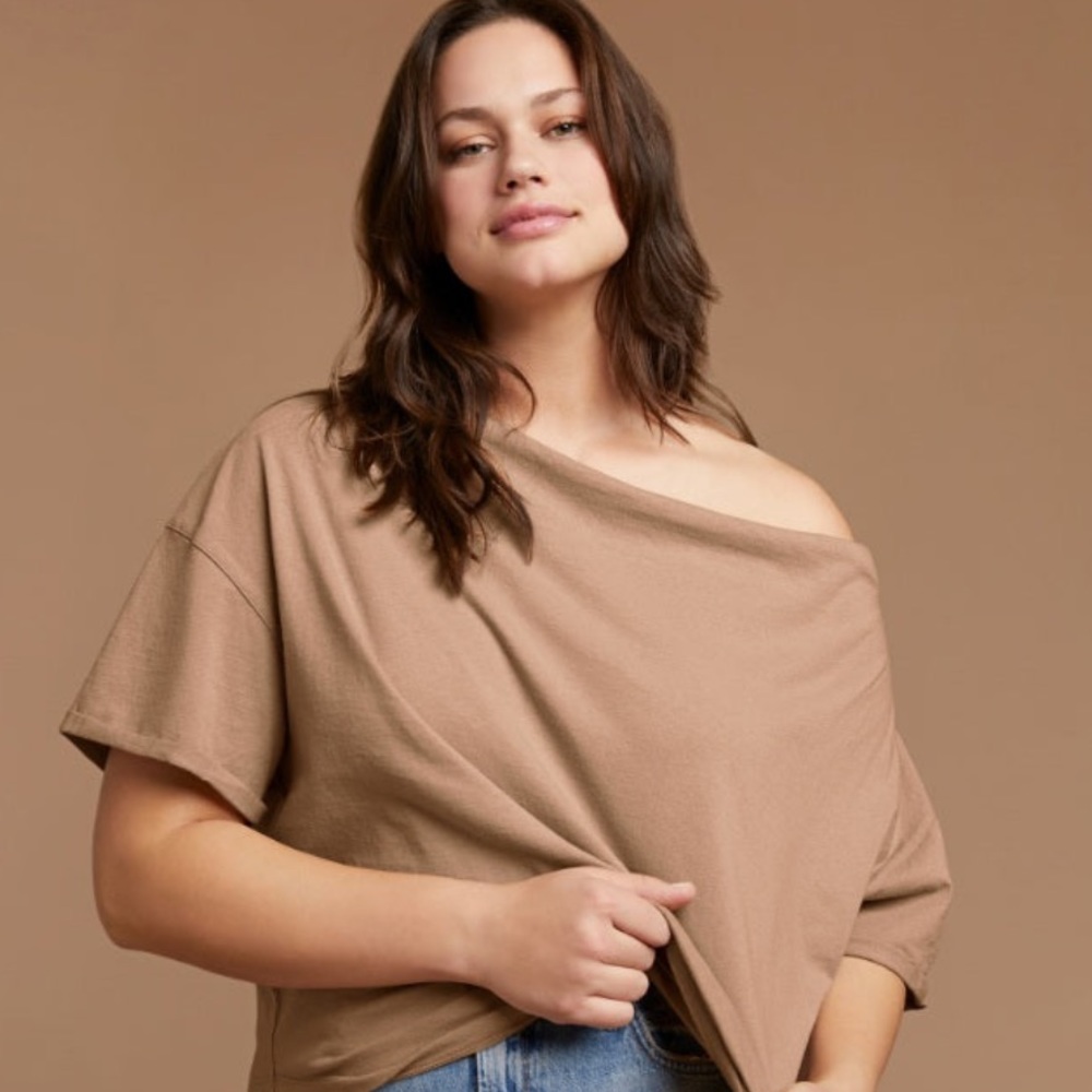 Nuuds Cinnamon Off The Shoulder Tee SZ XL